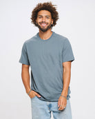 Everyday Short Sleeve Basic Tee in Storm Grey 1