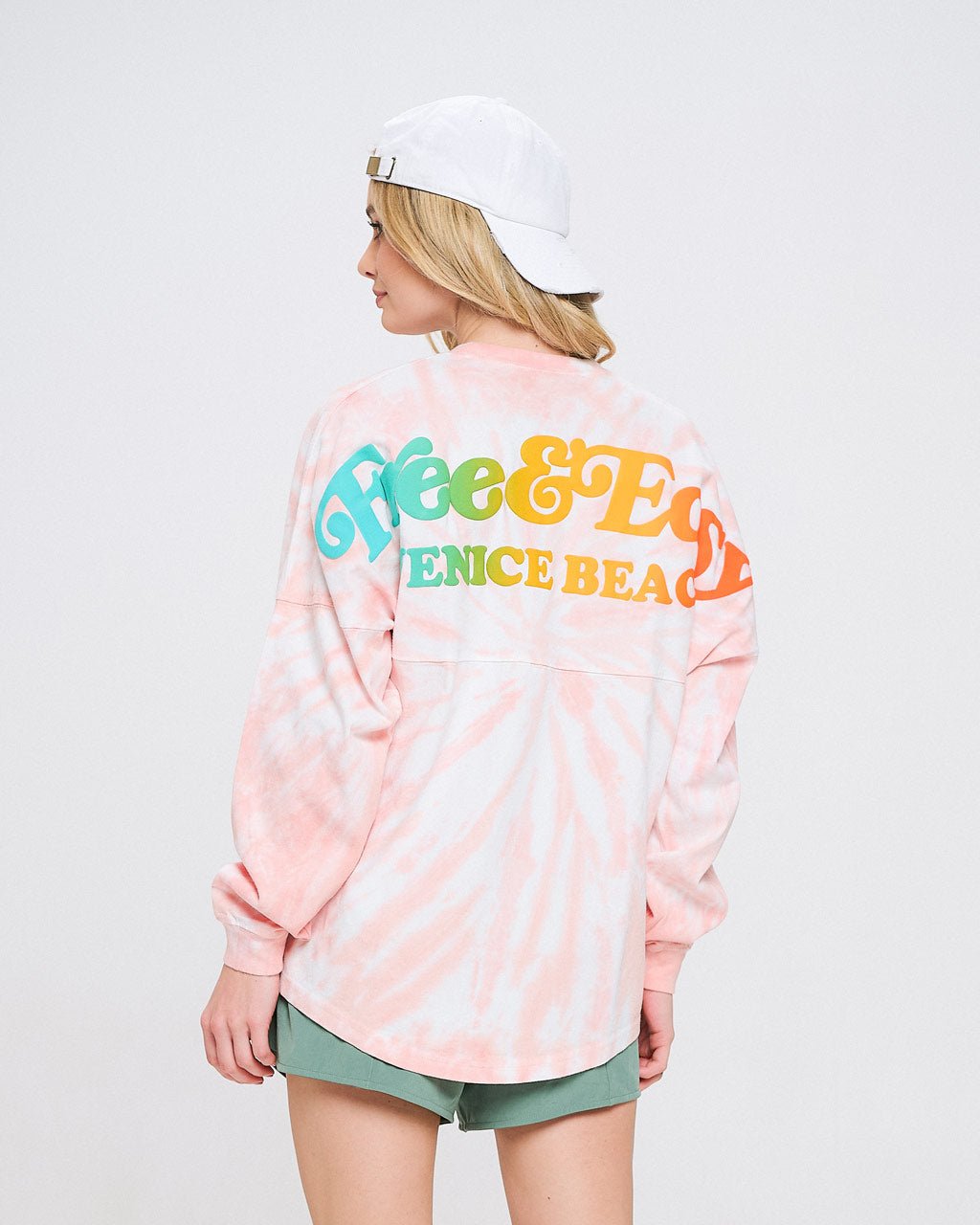 Free & Easy, Venice Beach Crystal Coral Tie Dye Classic Spirit Jersey® 1