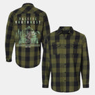 Pacific Northwest Sasquatch Snap Plaid Flannel Shirt 2