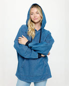 Wild And Free Dark Denim Hooded Spirit Jersey® 6