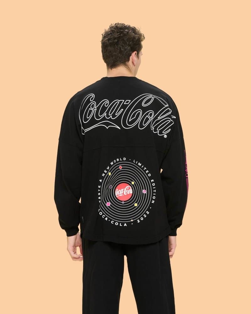 Yellow coca cola online sweatshirt