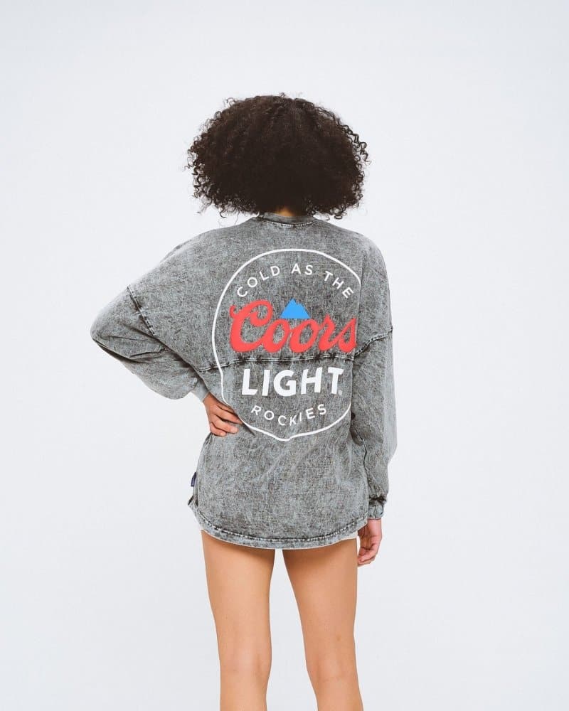Cold as the Rockies, Coors Light® Mineral Wash Classic Crew Neck Classic  Spirit Jersey®