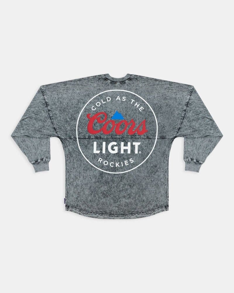 Coors Light Cold As The Rockies Logo T-Shirt-Large