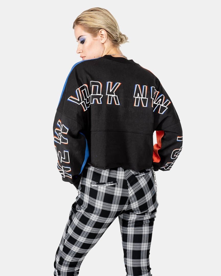 New York Split Front Blocked Crop Spirit Jersey®