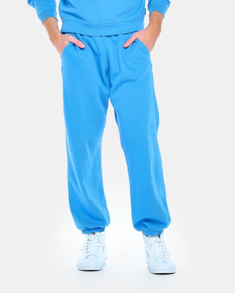 White and blue discount sweatpants