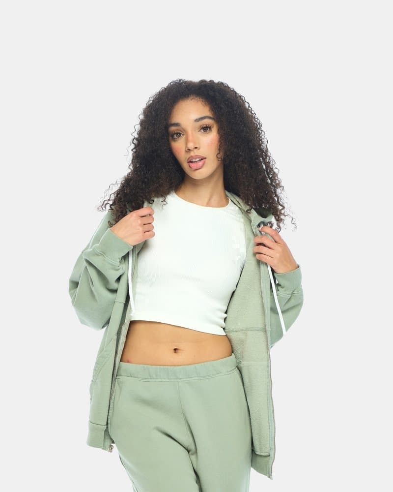 Zip front hoodie lounge set hot sale