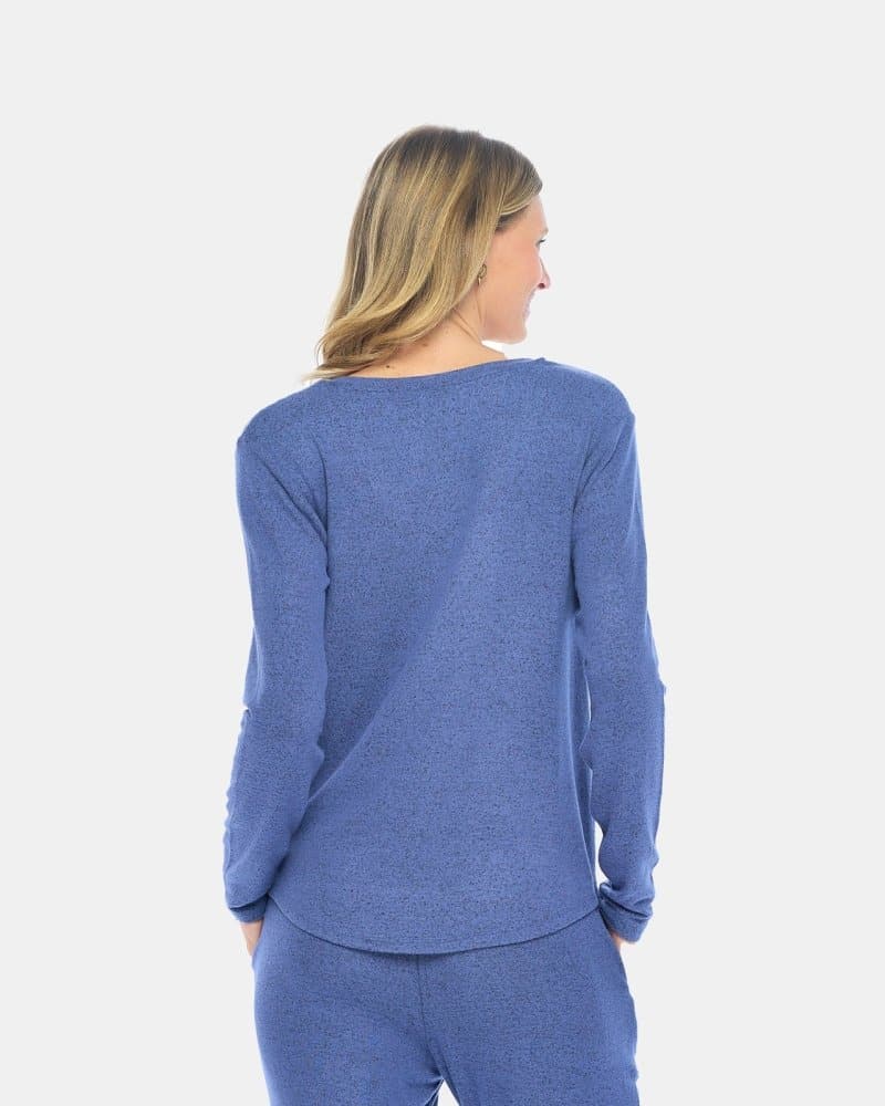 Long sleeve lounge discount top