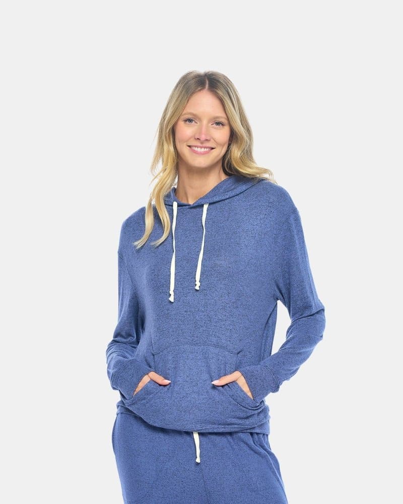 Women s Brushed Raglan Lounge Pullover Hoodie