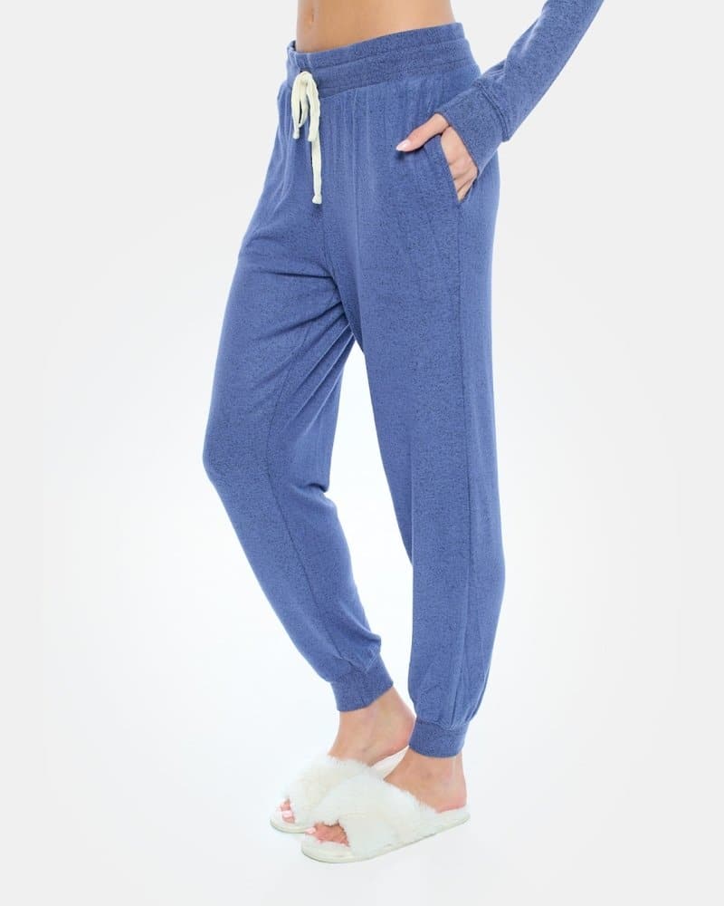 Women Pajamas Pants V-neck Long Raglan Sleeve Pants Shirt Lounge